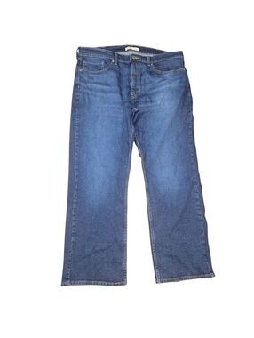 Levi Strauss Signature Relaxed Fit Mens Dark Wash Denim Jeans W38 L30